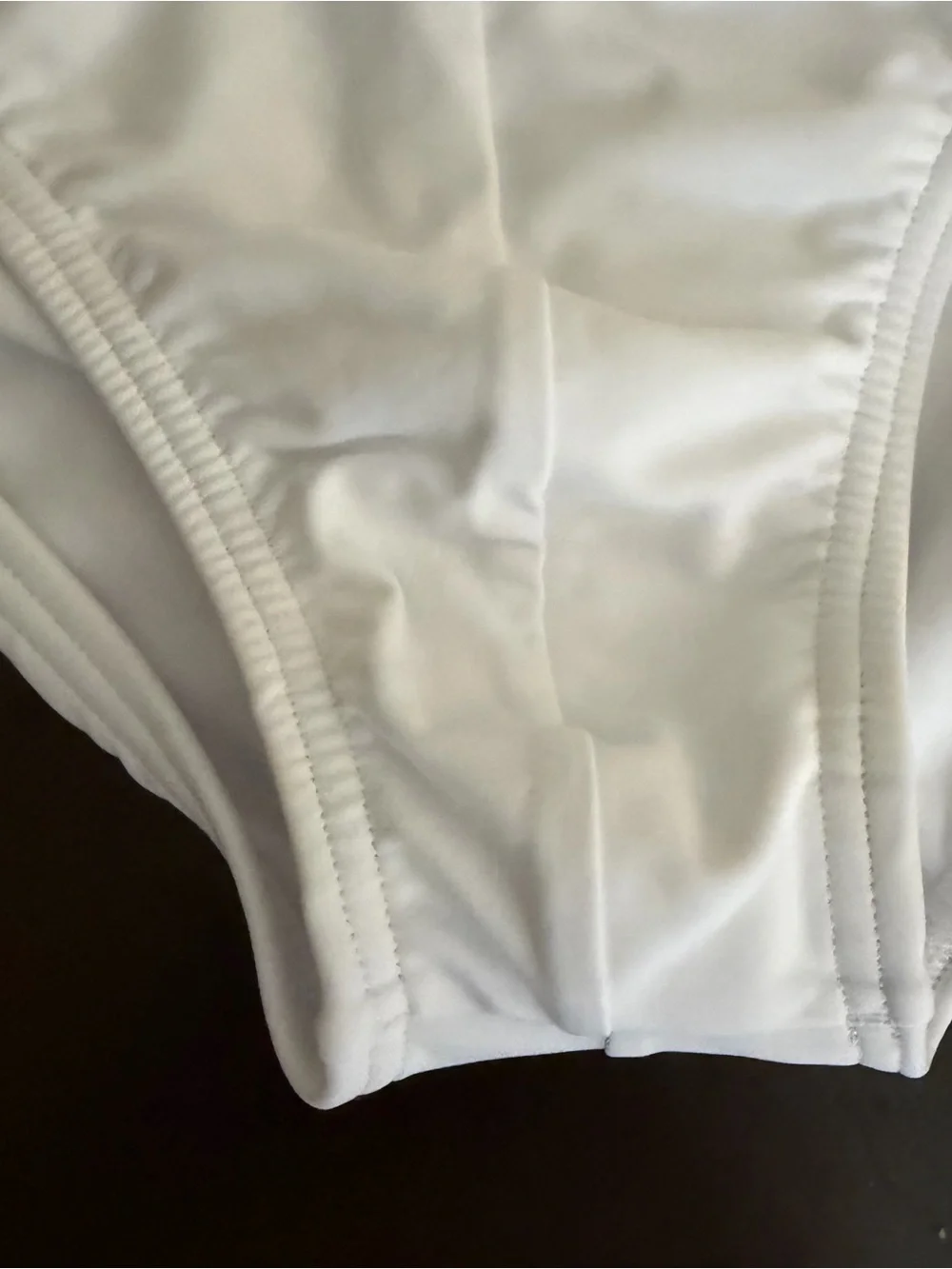 White Speedo Men’s bathing suit Bottoms POWER FLEX 50+ UPF Chlorine Resistant 34 - Picture 5 of 16